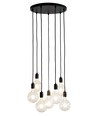 K9 Hanglamp Cluster 7xE27 Ø40 Zwart - Nielsen Light