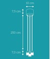 K9 Hanglamp Cluster 7xE27 Ø40 Zwart - Nielsen Light