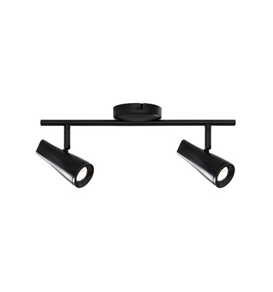 KILE Verstelbare LED Plafondlamp 2 x 4,5W Zwart - Nielsen Light
