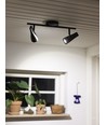 KILE Verstelbare LED Plafondlamp 2 x 4,5W Zwart - Nielsen Light