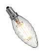 Deluxe E14 Gedraaide LED kaarslamp 3W 2200K Ra95 Dimbaar