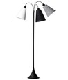 Trafiek Vloerlamp E27 in Zwart met Wit/Zwart/Zwart Gestructureerd - Nielsen Light