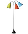 Trafiek Vloerlamp E27 in Zwart met Oranje/Turquoise/Limoen - Nielsen Light