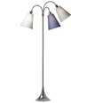 Trafiek Vloerlamp E27 in Chroom met Dala/Turkoois/Lichtblauw - Nielsen Light