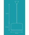 Isabella Castillo Ø40 Hanglamp E27 in Zwart/Koper - Nielsen Light
