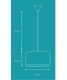 Isabella Castillo Ø50 Hanglamp E27 in Zwart/Wit - Nielsen Light