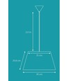 Isabella Campo Ø45 Hanglamp E27 in Zwart/Koper - Nielsen Light
