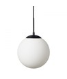 Chicago Café Hanglamp Ø50 Voor E27 in Opal/Zwart - Nielsen Light