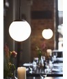 Chicago Café Hanglamp Ø50 Voor E27 in Opal/Zwart - Nielsen Light