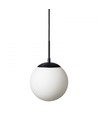 Chicago Café Hanglamp Ø50 Voor E27 in Opal/Zwart - Nielsen Light