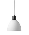 IDA Hanglamp Ø18 Voor E27 in Zwart/Opaal Glas