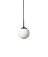 Chicago Café Hanglamp Ø15 Voor E14 in Opal/Zwart - Nielsen Light