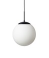 Chicago Café Hanglamp Ø30 Voor E27 in Opal/Zwart - Nielsen Light
