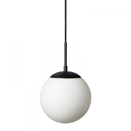 Chicago Café Hanglamp Ø20 Voor E27 in Opal/Zwart - Nielsen Light
