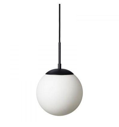Chicago Café Hanglamp Ø20 Voor E27 in Opal/Zwart - Nielsen Light