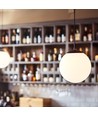 Chicago Café Hanglamp Ø20 Voor E27 in Opal/Zwart - Nielsen Light