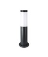V-Tac zwarte tuinlamp, roestvrij - 45 cm, IP44 buiten, E27 fitting, zonder lichtbron