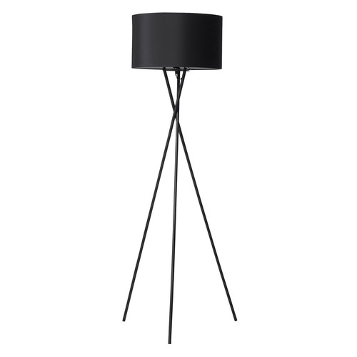 Uptown Vloerlamp E27 in Zwart Met Zwarte Lampenkap - Nielsen Light