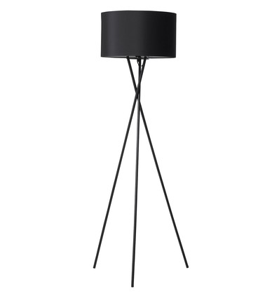 Uptown Vloerlamp E27 in Zwart Met Zwarte Lampenkap - Nielsen Light