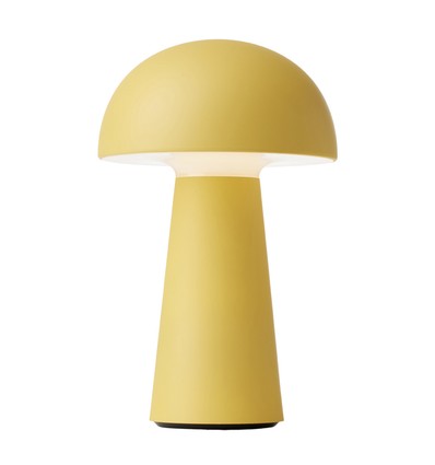 Move Me Oplaadbare LED Tafellamp IP44 in Stoffig Geel - Nielsen Light