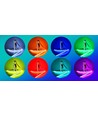 5m 24W/m RGB+WW COB-LED strip - 24V DC, IP20, 840 LED's per meter, COB LED
