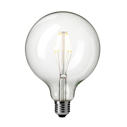 Classic Dimbare E27 LED Globe Lamp Ø125 Van 4W in 2200K, Ra95