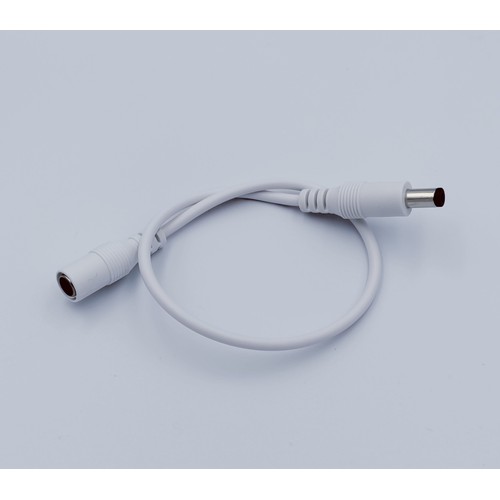DC Verlengkabel - 30 cm, voor LED-strips, 5V-48V, wit