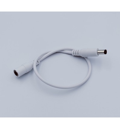 DC Verlengkabel - 50 cm, voor LED-strips, 5V-48V, wit