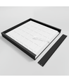 Hoge rand voor 60x60 LED-paneel - Montagekit, zwarte rand