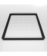 Hoge rand voor 60x60 LED-paneel - Montagekit, zwarte rand