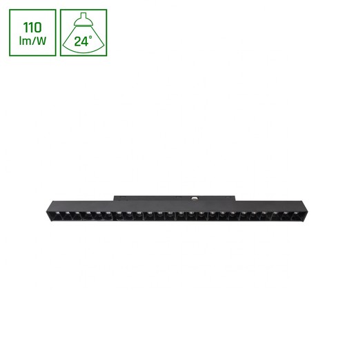 18W SHIFT BASIC GRID M railspot, 48V - 115lm/W, 33cm, warm wit, IP20