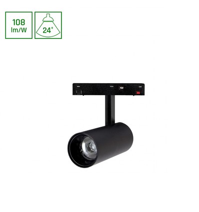 12W SYSTEM SHIFT BASIC SPOT M voor 48V rail - 4000K, neutraal wit, IP20, magnetische railspot