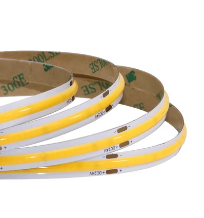 10m 12W/m COB-LED-strip RA95 - 24V DC, IP20, 480 LED's per meter, COB LED