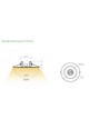 3W LED noodverlichting spot voor plafond - Gat: Ø7,5-12,5cm, 3 uur batterij, Zwart