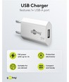 Goobay USB-oplader 5W - USB-A, wit, perfect voor mobiel en lampen