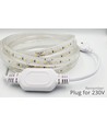 5m 10W/m waterdichte LED strip (Type X-2) - 230V, IP67, 1300lm/m, inkortbaar per 10cm, tot 50m