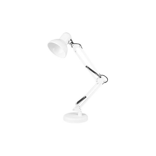 Architectenlamp Witte tafellamp - 1,1 meter snoer, E27 fitting, zonder lichtbron