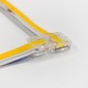 L-verbinder voor enkelkleurige LED-strips - 10mm breed, 12V / 24V, COB