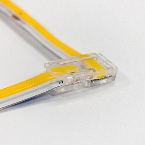 L-verbinder voor enkelkleurige LED-strips - 10mm breed, 12V / 24V, COB