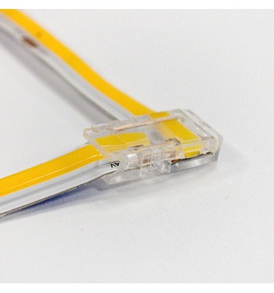 L-verbinder voor enkelkleurige LED-strips - 10mm breed, 12V / 24V, COB