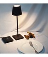 LED tafellamp met draadloos opladen - Zwart, IP54 Binnen/buiten, touch dimbaar