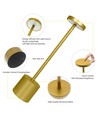 Oplaadbare LED tafellamp met draadloos opladen - Goud, IP54 Binnen/buiten, touch dimbaar