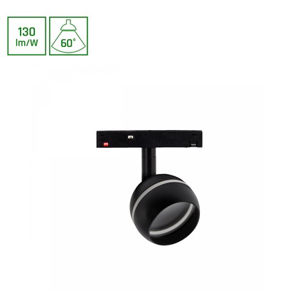 10W SYSTEM SHIFT BASIC GLOBE RING - 48V, 130lm/W, neutraal wit, 90x150 mm, incl. 120cm draad