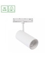 20W SHIFT BASIC SPOT L voor 48V railsysteem - 2220lm, 24°, 2700K, witte behuizing, IP20