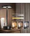 Oplaadbare LED tafellamp - Zwart, touch dimbaar, CCT, IP20