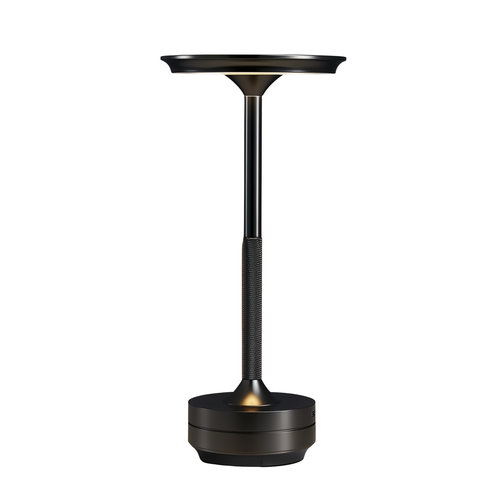 Oplaadbare LED tafellamp - Zwart, touch dimbaar, CCT, IP20