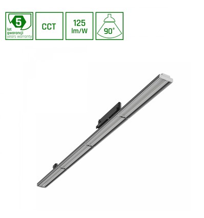 120cm 12-42W OPTIBAR 3-fase tracklight, RA90 - Instelbare CCT en watt, 125lm/W, 90 graden, 5 jaar garantie