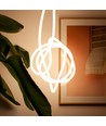 10m Neon Flex Tube voor interieur - 230V, warm wit, D16 Neon complete set