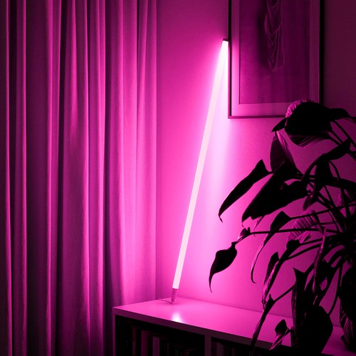 120cm Neon Tube LED Roze - Designerbuis, instelbare helderheid, incl. snoer