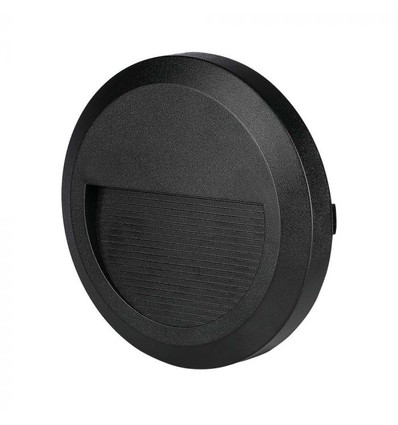 V-Tac 2W LED trapverlichting - Zwart, opbouw, IP65 buiten, 230V